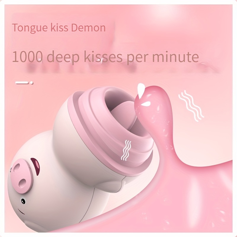 Female Tongue Licking Vibrator and Nipple Massager